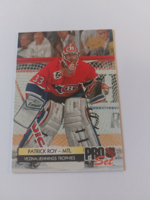 1992-93 Pro Set Award Winners #CC2 Patrick Roy