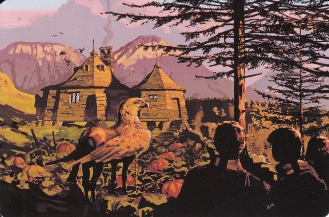 Harry Potter Hagridin mökki (postikortti)