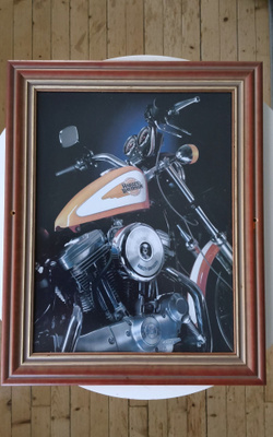 Harley Davidson taulu (valokuva)