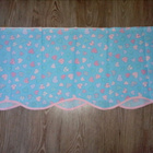 Vaaleansininen ja-punainen reunus sydän kappa 41x270cm - pikkukuva 1