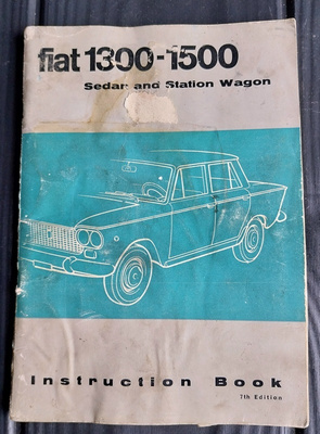 FIAT 1300 / 1500 SEDAN AND STATION WAGON OHJEKIRJA