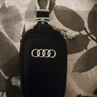 AUDI musta nahka avaimeperäkotelo - pikkukuva 1