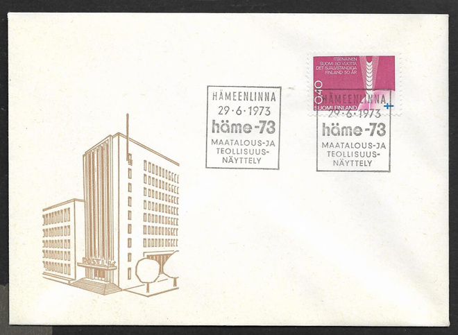 Hämeenlinna - Häme-73 Maatalous- ja teol.näyttely 29.6.1973