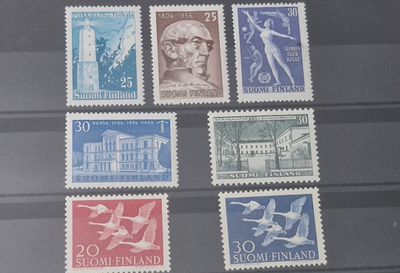 1956 ERÄ SUOMALAISIA POSTIMERKKEJÄ **