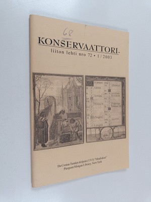 Konservaattoriliiton lehti nro 72, 1/2003