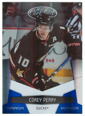 10-11 Certified Mirror Blue Corey Perry x/100 numeroitu
