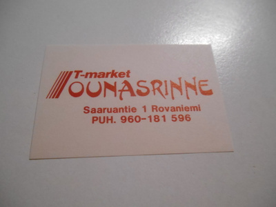 TT Etiketti T-market Ounasrinne Rovaniemi