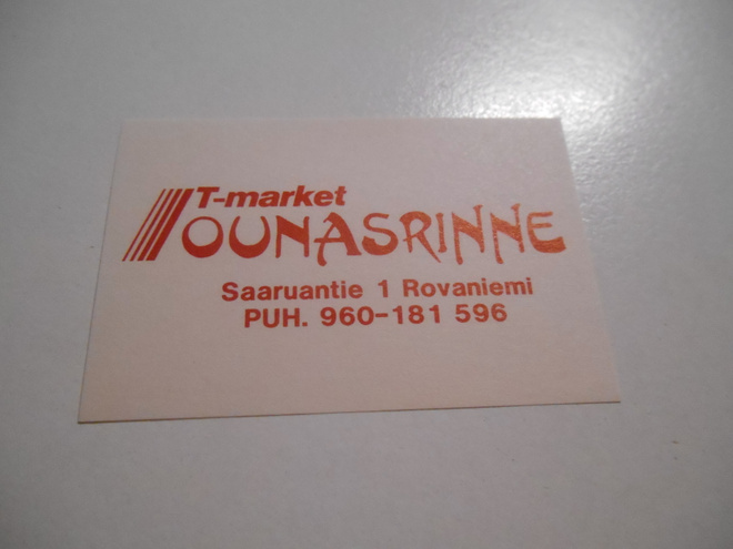 TT Etiketti T-market Ounasrinne Rovaniemi