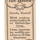 Filmitaiteilijoita savukerasioista n:o 19 DOROTHY MACKAILL - pikkukuva 2