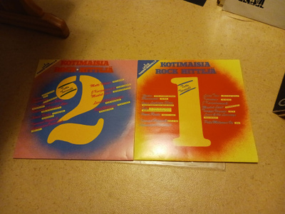 Kotimaisia Rock Hittejä 1 ja 2 lp:t