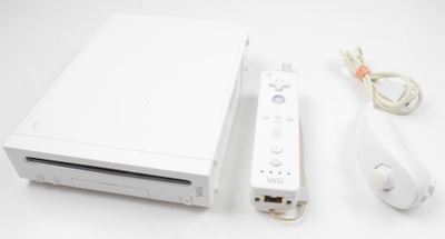 Wii Console (White Model RVL-001 With GC Support)