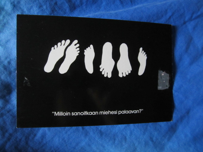 "Milloin sanoitkaan miehesi palaavan" Nikikid Cards