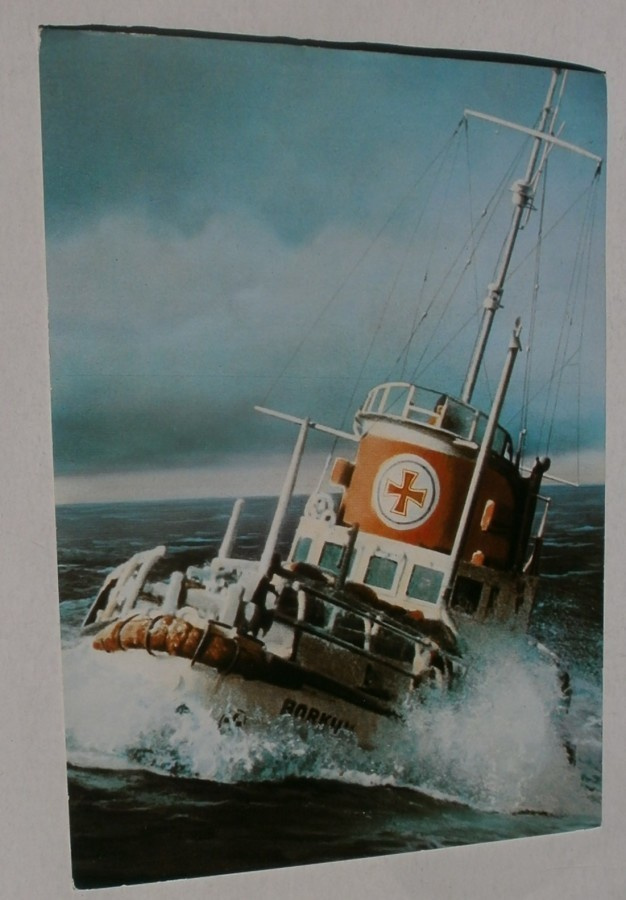 m/s Borkum, vanh. väripk, laivaleimat 7.5.1983