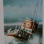 m/s Borkum, vanh. väripk, laivaleimat 7.5.1983 - pikkukuva 1