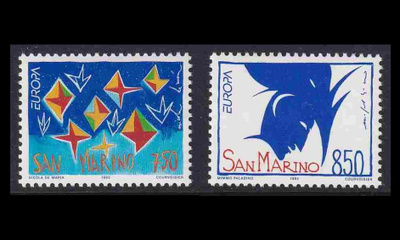 San Marino 1523-4 ** Europa nykytaide (1993)
