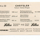 Purkkakuva Hellas Autosarja n:o 50 CHRYSLER Purukumikuva - pikkukuva 2