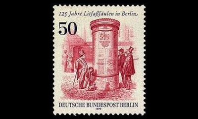 Berlin 612 ** Mainospylväät 125v (1979)