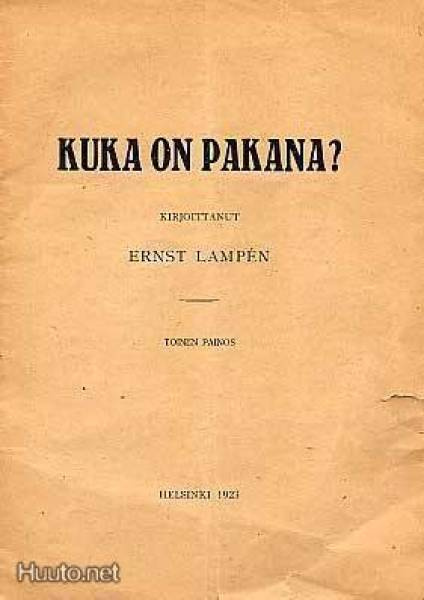 Lampén, Ernst: Kuka on pakana? (1923)