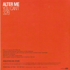 Alter Me • You Can't PROMO CD-Single - pikkukuva 2