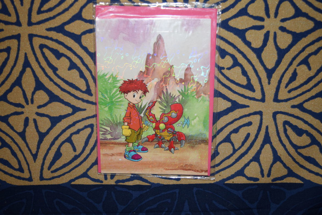 Postikortti Digimon digital monsters + kirjekuori izzy &