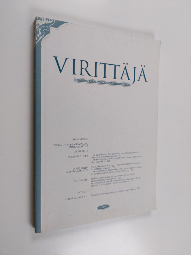 Virittäjä 4/2009