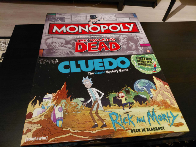 Walking Dead Monopoly & Rick and Morty Cluedo
