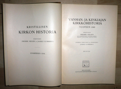 Fredrik Nielsen : Kristillisen kirkon historia I 1913 1.p.