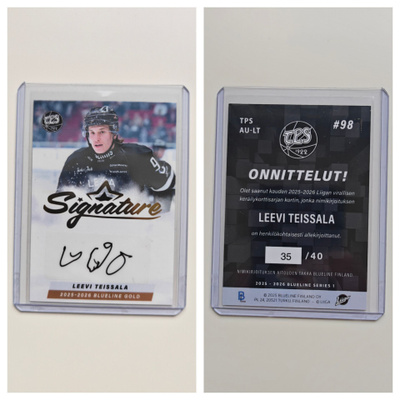 Leevi Teissala Gold Signature Blueline