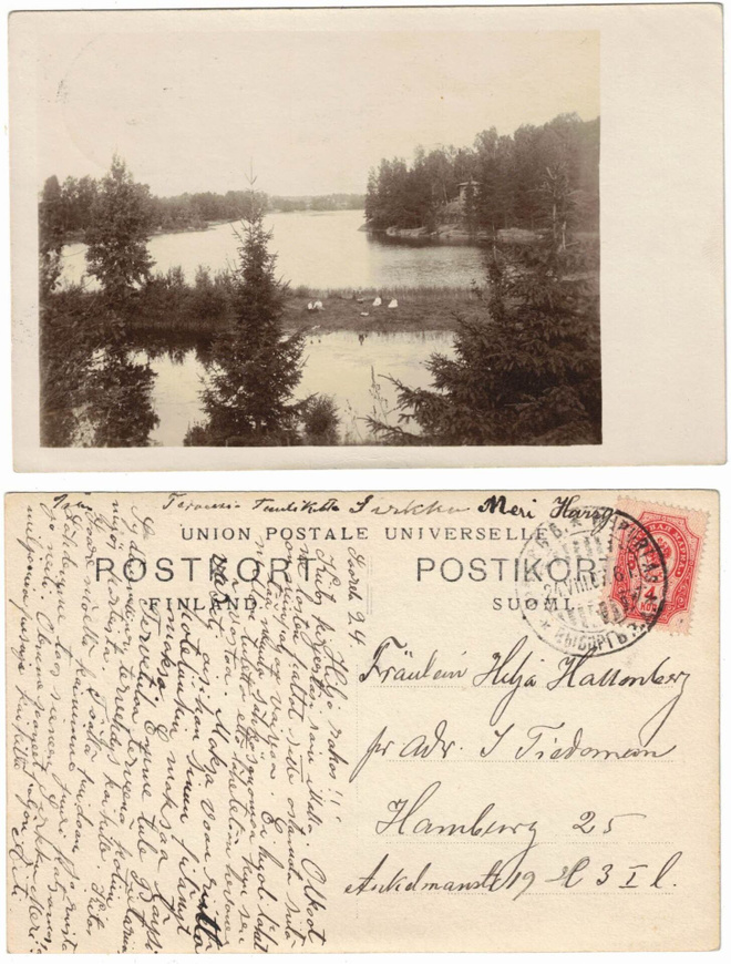 Vanha kortti, maisema