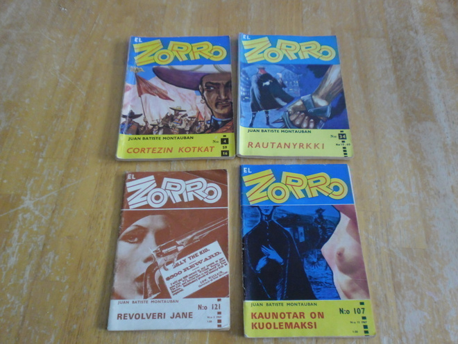 El Zorro-lehtiä 50-60 luvuilta ( 6 kpl)