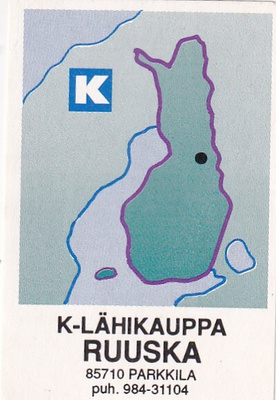 Parkkila, K-Lähikauppa, Ruuska,  Kesko, kartta s82