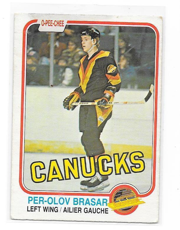 1981-82 OPC #330 Per-Olov Bråsar Vancouver Canucks