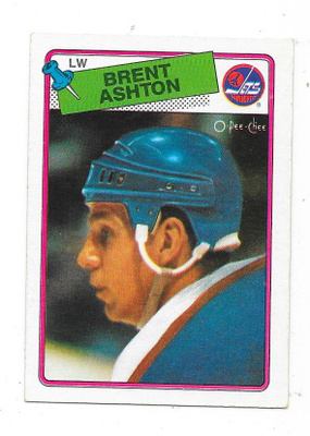 1988-89 OPC #128 Brent Ashton , Winnipeg Jets