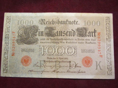 1000 mark 1910 Saksa-Germany