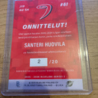Santeri Huovila Jyp signature RARE blueline 25-26 s2 - pikkukuva 2