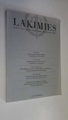 Lakimies 4/2012 : Suomalaisen lakimiesyhdistyksen aikakau...