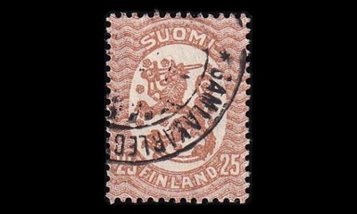 92 o M-17 25p ruskea Gamlakarleby (1919)