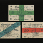 Saksa Notgeld 5, 10, 50 Pfennig, Borkum 1.8.1920 - pikkukuva 1