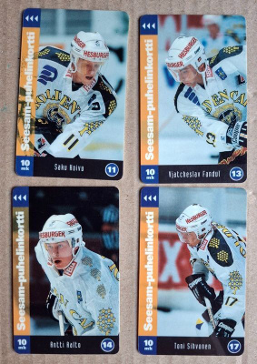 Saku Koivu Antti Aalto Toni Sihvonen V. Fandul TPS jääkiekko