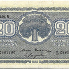 Suomi 20 markkaa 1945, Litt. B - pikkukuva 1