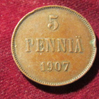5 penniä 1907 - pikkukuva 1