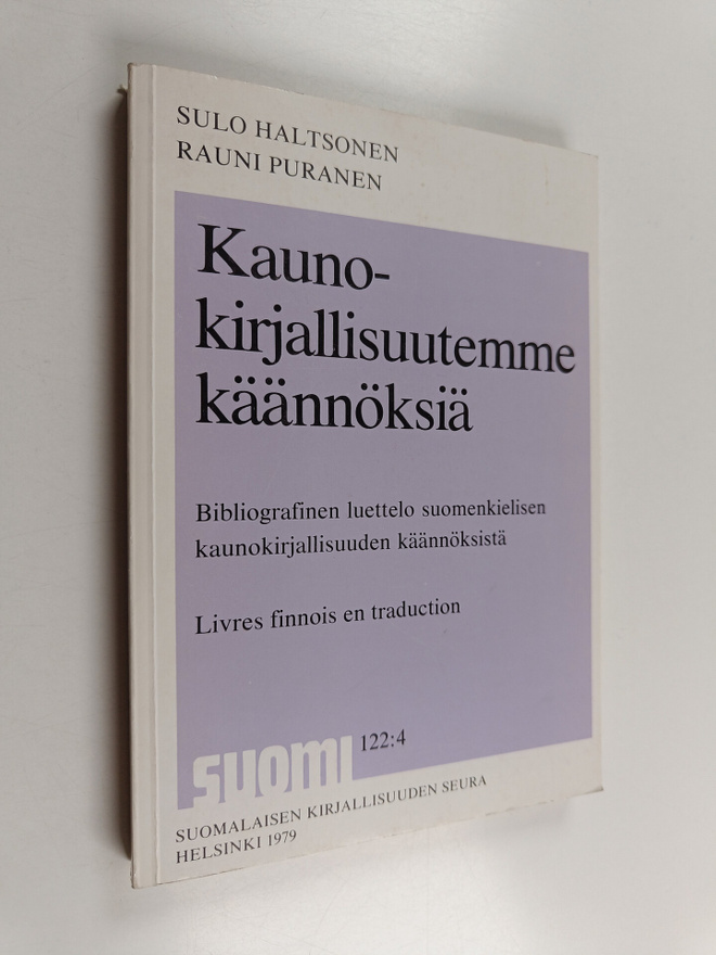 Sulo Haltsonen : Kaunokirjallisuutemme käännöksiä : bibli...