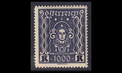Itävalta 404A ** Käyttösarja naisen pää 1000 Kr (L12½)