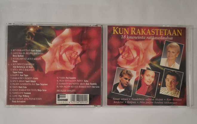 KUN RAKASTETAAN: 18 KAUNEINTA RAKKAUSLAULUA CD