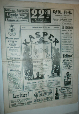 Kasper, kuvitettu viikkolehti, hupilehti 18.5.1901