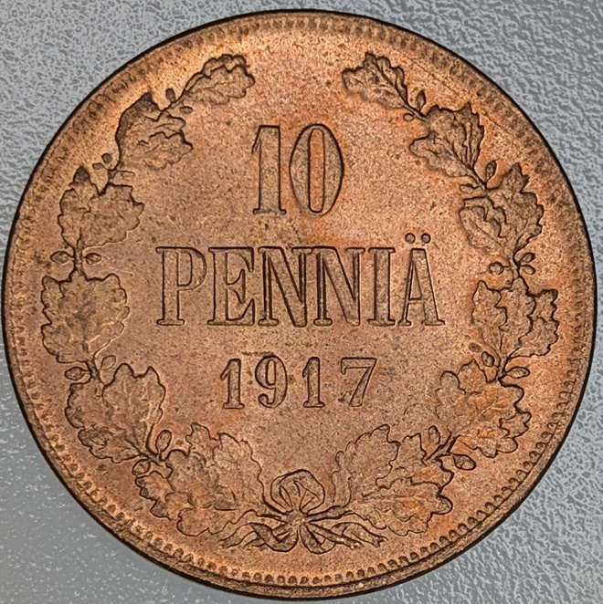 10 Penniä 1917