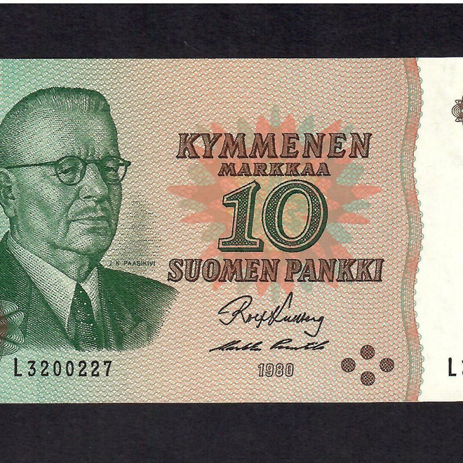 10mk 1980 L  KU-Pun Pakkasileä