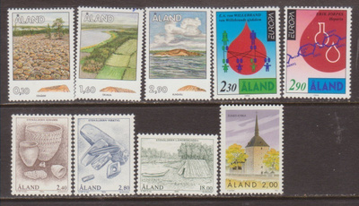 Åland v.1994 Merkkejä postituoreena**