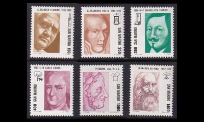 San Marino 1271-6 ** Tiedemiehiä (1983)