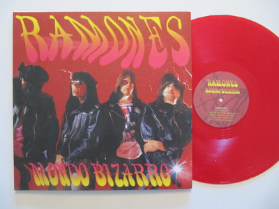 Ramones Mondo Bizarro LP PUNAINEN Harvinainen GF